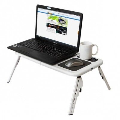 E-Table Portatif Soğutuculu Laptop Masası - Thumbnail