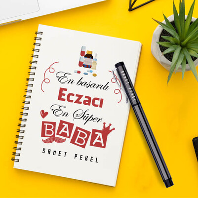  - Eczacı Babaya Hediye Defter ve Kalem