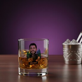  - Egzotik Erkek Karikatürlü Viski Bardağı