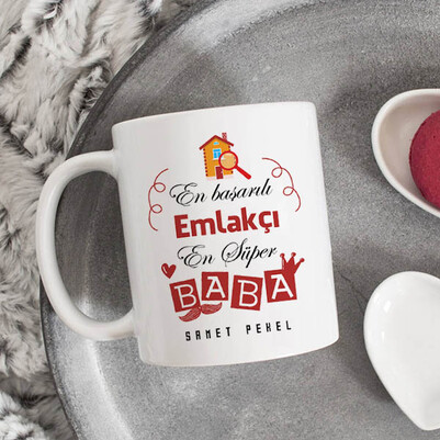  - Emlakçı Babalara Özel Kupa Bardak