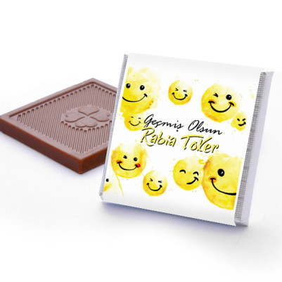 Emoji Geçmiş Olsun Çikolatası - Thumbnail