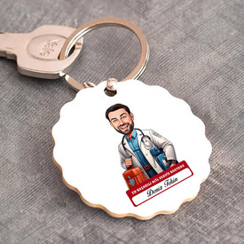  - En Başarılı Erkek Acil Servis Doktoru Karikatürlü Anahtarlık