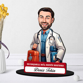  - En Başarılı Erkek Acil Servis Doktoru Karikatürlü Biblo