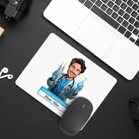  - En Başarılı Erkek Anestezi Doktoru Karikatürlü Mousepad