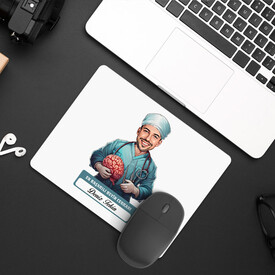  - En Başarılı Erkek Beyin Cerrahı Karikatürlü Mousepad