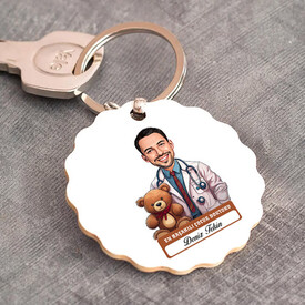  - En Başarılı Erkek Çocuk Doktoru Karikatürlü Anahtarlık