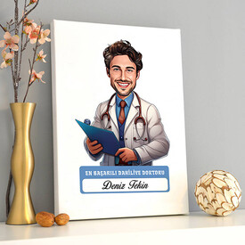  - En Başarılı Erkek Dahiliye Doktoru Karikatürlü Tablo