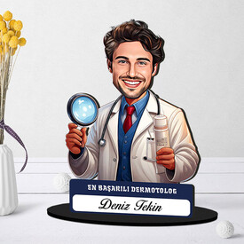  - En Başarılı Erkek Dermotolog Karikatürlü Biblo