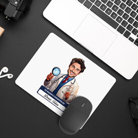  - En Başarılı Erkek Dermotolog Karikatürlü Mousepad