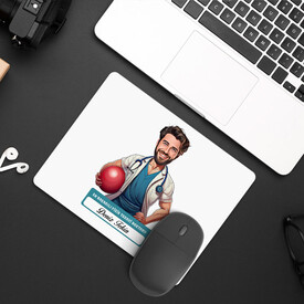  - En Başarılı Erkek Fizik Tedavi Doktoru Karikatürlü Mousepad