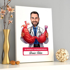  - En Başarılı Erkek Gastroentrolog Karikatürlü Tablo