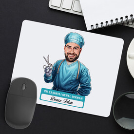 En Başarılı Erkek Genel Cerrahı Karikatürlü Mousepad - Thumbnail