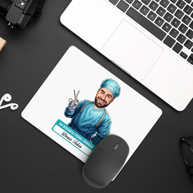  - En Başarılı Erkek Genel Cerrahı Karikatürlü Mousepad
