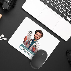  - En Başarılı Erkek Göz Doktoru Karikatürlü Mousepad
