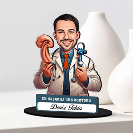 En Başarılı Erkek KBB Doktoru Karikatürlü Biblo - Thumbnail