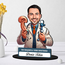  - En Başarılı Erkek KBB Doktoru Karikatürlü Biblo