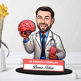  - En Başarılı Erkek Nörolog Karikatürlü Biblo