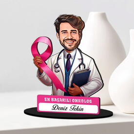 En Başarılı Erkek Onkolog Karikatürlü Biblo - Thumbnail