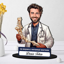  - En Başarılı Erkek Ortopedi Doktoru Karikatürlü Biblo