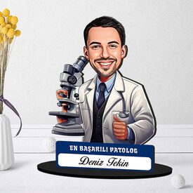  - En Başarılı Erkek Patolog Karikatürlü Biblo