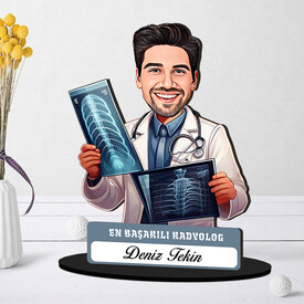  - En Başarılı Erkek Radyolog Karikatürlü Biblo