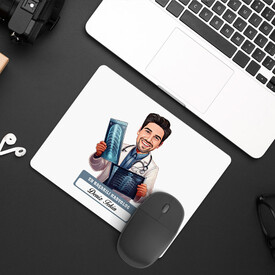  - En Başarılı Erkek Radyolog Karikatürlü Mousepad
