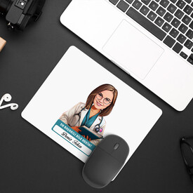  - En Başarılı Kadın Aile Hekimi Karikatürlü Mousepad