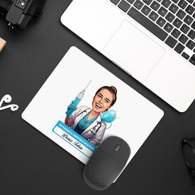  - En Başarılı Kadın Anestezi Doktoru Karikatürlü Mousepad