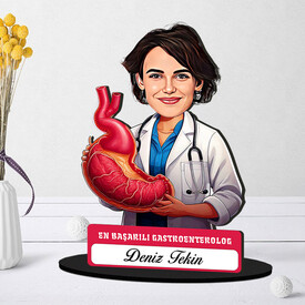  - En Başarılı Kadın Gastroentrolog Karikatürlü Biblo