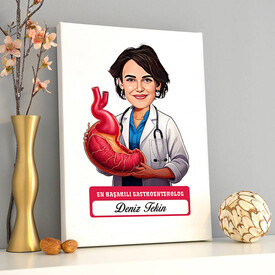  - En Başarılı Kadın Gastroentrolog Karikatürlü Tablo