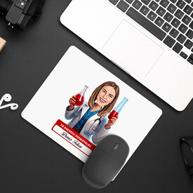  - En Başarılı Kadın Hermatolog Karikatürlü Mousepad