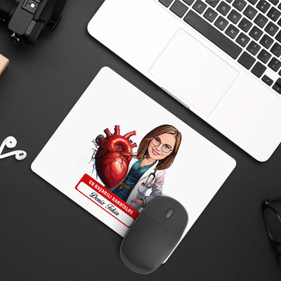  - En Başarılı Kadın Kardiolog Karikatürlü Mousepad