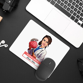 - En Başarılı Kadın Nörolog Karikatürlü Mousepad