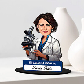 En Başarılı Kadın Patolog Karikatürlü Biblo - Thumbnail