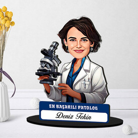  - En Başarılı Kadın Patolog Karikatürlü Biblo