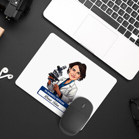  - En Başarılı Kadın Patolog Karikatürlü Mousepad