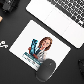  - En Başarılı Kadın Radyolog Karikatürlü Mousepad
