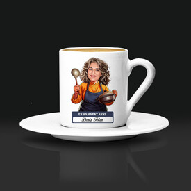 En Hamarat Anne Karikatürlü Kahve Fincanı - Thumbnail