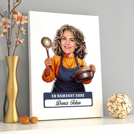  - En Hamarat Anne Karikatürlü Kanvas Tablo