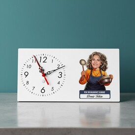  - En Hamarat Anne Karikatürlü Masa Saati