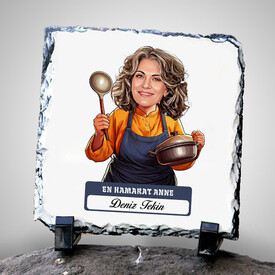  - En Hamarat Anne Karikatürlü Taş Baskı