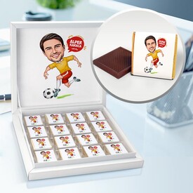  - En İyi Futbolcu Karikatürlü Çikolata Kutusu