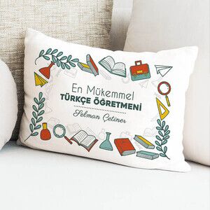 En İyi Türkçe Öğretmeni Temalı Yastık - Thumbnail