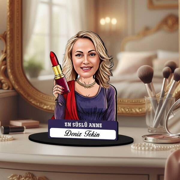 En Süslü Anne Karikatürlü Biblo