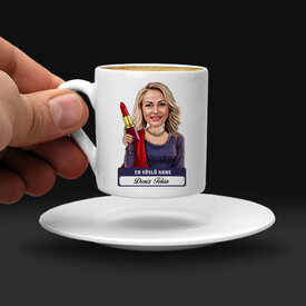  - En Süslü Anne Karikatürlü Kahve Fincanı