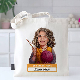  - En Tonton Anne Karikatürlü Bez Çanta