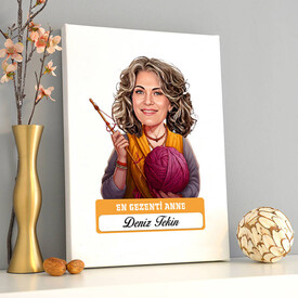  - En Tonton Anne Karikatürlü Kanvas Tablo