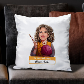  - En Tonton Anne Karikatürlü Yastık