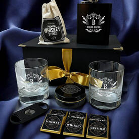  - Erkeğe Hediye Golden Crown Elegan Viski Seti