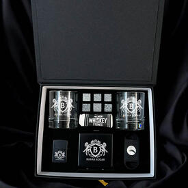  - Erkeğe Hediye Golden Diamond Crown Advanced Viski Seti